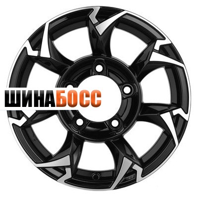 Колесные диски Khomen Wheels KHW1505 (Jimny) 5,5x15 5x139,7 ET5 D108,1 Black-FP