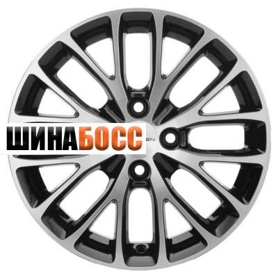 Колесные диски Khomen Wheels KHW1506 (Rio I) 6x15 4x100 ET48 D54,1 Black-FP