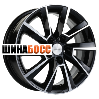 Колесные диски Khomen Wheels KHW1507 (Polo) 6x15 5x100 ET40 D57,1 Black-FP