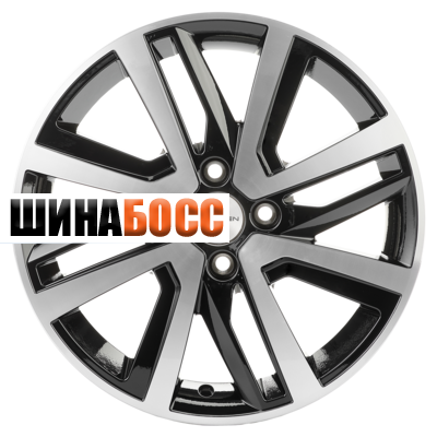 Колесные диски Khomen Wheels KHW1609 (Rio II/Solaris II) 6x16 4x100 ET46 D54,1 Black-FP Solaris II) Black-FP