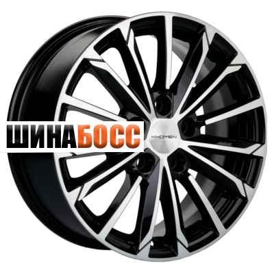 Колесные диски Khomen Wheels KHW1611 (Seltos/Soul) 6,5x16 5x114,3 ET44 D67,1 Black-FP Soul) Black-FP