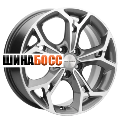 Колесные диски Khomen Wheels KHW1702 (CX-5/Seltos/Optima) 7x17 5x114,3 ET50 D67,1 Gray-FP Seltos