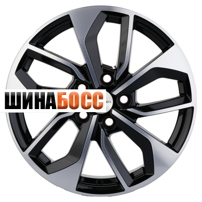 Колесные диски Khomen Wheels KHW1703 (Tiguan) 7x17 5x112 ET43 D57,1 Black-FP