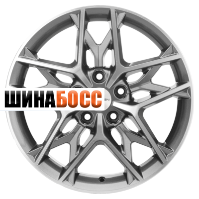 Колесные диски Khomen Wheels KHW1709 (CX-5/Seltos/Optima) 7x17 5x114,3 ET50 D67,1 Gray-FP Seltos