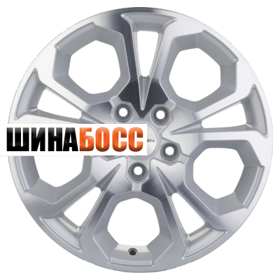 Колесные диски Khomen Wheels KHW1711 (Arkana/Kaptur) 6,5x17 5x114,3 ET50 D66,1 F-Silver-FP Kaptur) F-Silver-FP