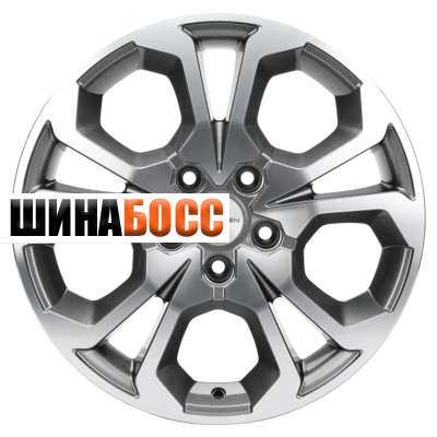 Колесные диски Khomen Wheels KHW1711 (Arkana/Kaptur) 6,5x17 5x114,3 ET50 D66,1 Gray-FP Kaptur) Gray-FP