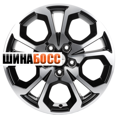 Колесные диски Khomen Wheels KHW1711 (Ceed) 6,5x17 5x114,3 ET50 D67,1 Black-FP