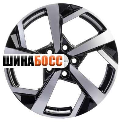 Колесные диски Khomen Wheels KHW1712 (A4) 7x17 5x112 ET46 D66,6 Black-FP