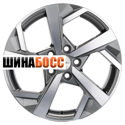 Колесные диски Khomen Wheels KHW1712 (A4) 7x17 5x112 ET46 D66,6 Gray-FP