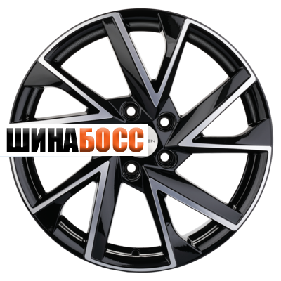 Колесные диски Khomen Wheels KHW1714 (CX-5/Seltos/Optima) 7x17 5x114,3 ET50 D67,1 Black-FP Seltos