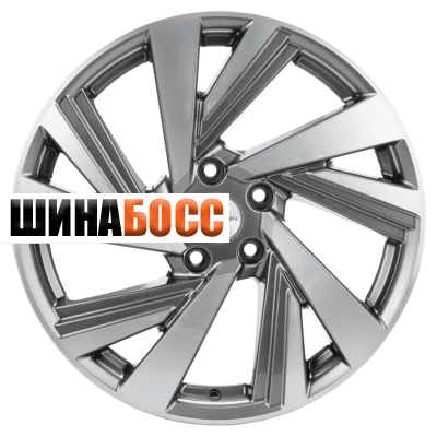 Колесные диски Khomen Wheels KHW1801 (Kodiaq/Tiguan) 7,5x18 5x112 ET43 D57,1 Gray-FP Tiguan) Gray-FP