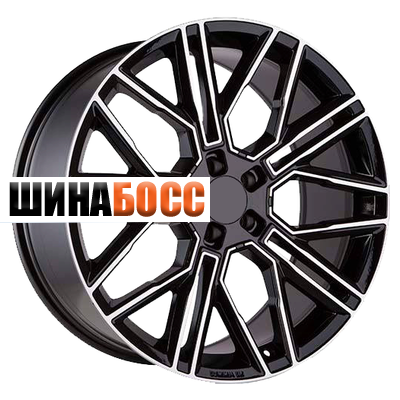 Колесные диски Khomen Wheels KHW2101 (Front) 9,5x21 5x112 ET37 D66,6 Black-FP (2)