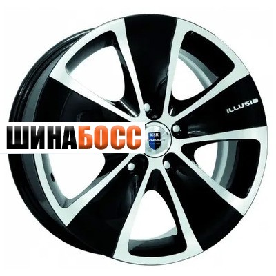 Колесные диски КиК Иллюзио-оригинал (КС455) 6,5x17 5x108 ET49 D60,1 Алмаз черный