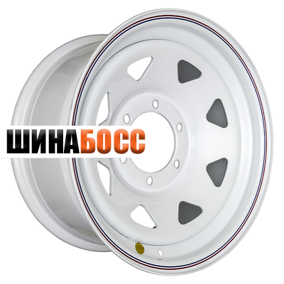 Колесные диски Off-Road Wheels Тойота Ниссан 8x16 6x139,7 ET10 D110 белый (треуг. мелкий)