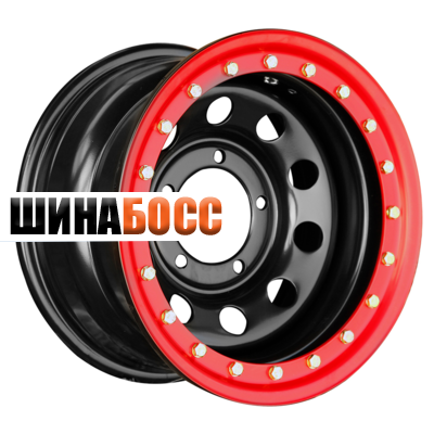 Колесные диски Off-Road Wheels УАЗ 10x16 5x139,7 ET44 D110 черный с бедлоком (красный)