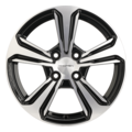 Автомобильные диски Khomen Wheels KHW1502 (Solano) 6x15 4x100 ET45 D54,1 Black-FP