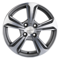 Автомобильные диски Khomen Wheels KHW1502 (Vesta) 6x15 4x100 ET50 D60,1 G-Silver-FP