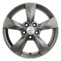 Автомобильные диски Khomen Wheels KHW1504 (Fabia) 6x15 5x100 ET43 D57,1 G-Silver