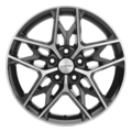 Диски Khomen Wheels KHW1709 (Changan/Geely/Lexus/Toyota) 7x17 5x114,3 ET45 D60,1 Black-FP Geely