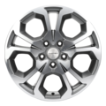 Диски Khomen Wheels KHW1711 (Arkana/Kaptur) 6,5x17 5x114,3 ET50 D66,1 Gray-FP Kaptur) Gray-FP